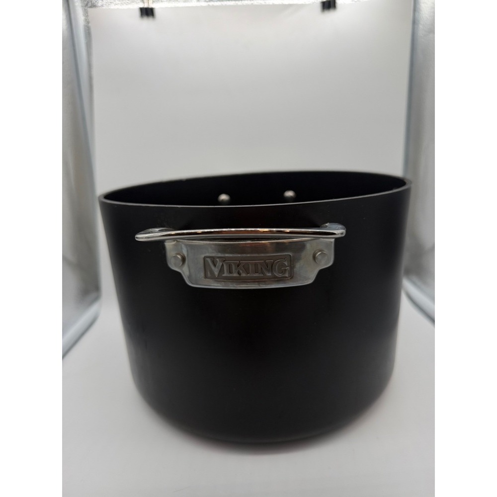 Viking Hard Anodized Aluminum 8Qt Stockpot Nonstick Induction Black 40051-0428GB
